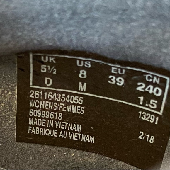 Clarks Navy Suede Slip-On Espadrilles Rubber Grip Sole Size 8 - Picture 9 of 10